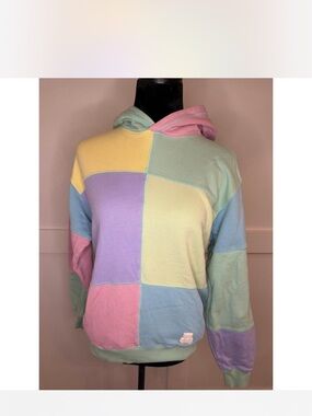 Teddy Fresh Pastel Colorblock Hoodie - Mint, Baby Blue, Pale Yellow, Blush Pink
